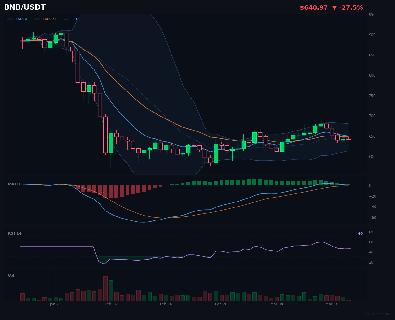 BNB's Bullish Streak Ends as LLM Goes Bearish